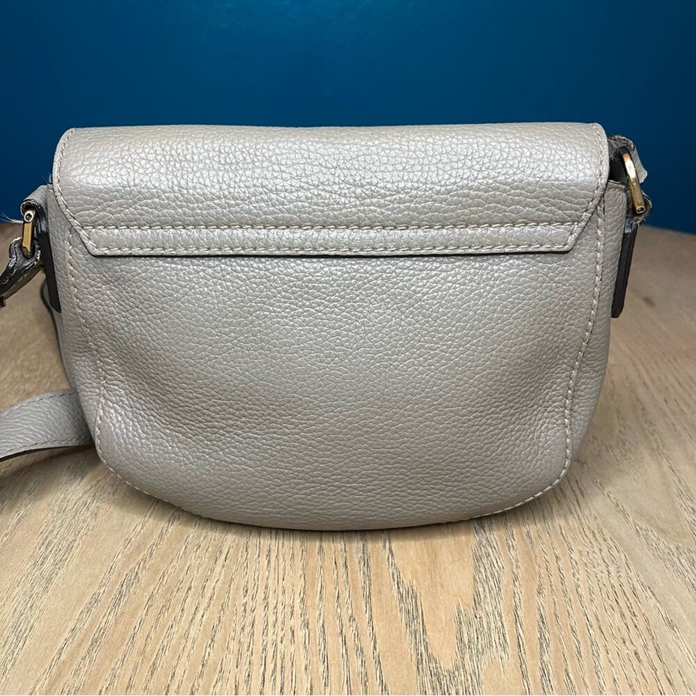 Furla Jo Gray Pebbled Leather Crossbody Micro Mini Bag - Picture 2 of 9